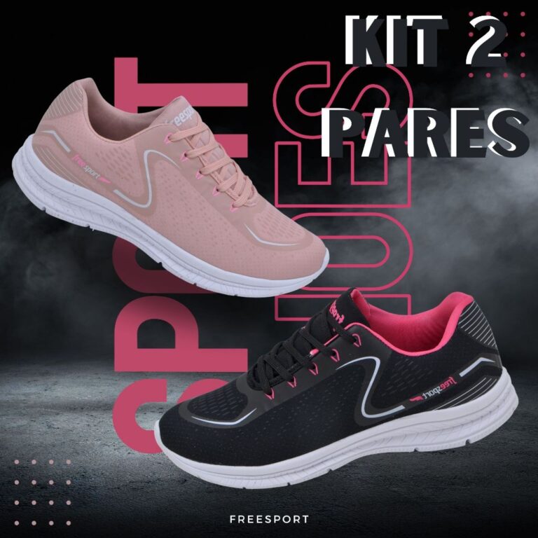 Kit 2 Pares Tênis Esportivos Masculino/Feminino p