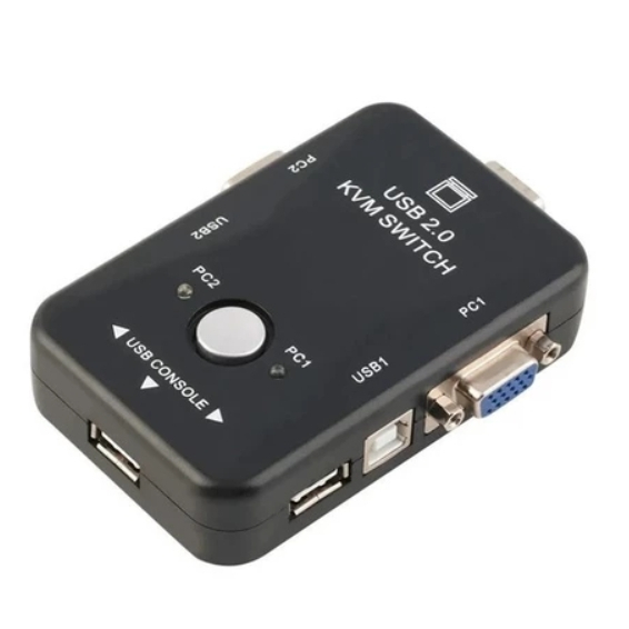 Chaveador Kvm Switch 2 Porta 2 Usb Monitor Mouse C