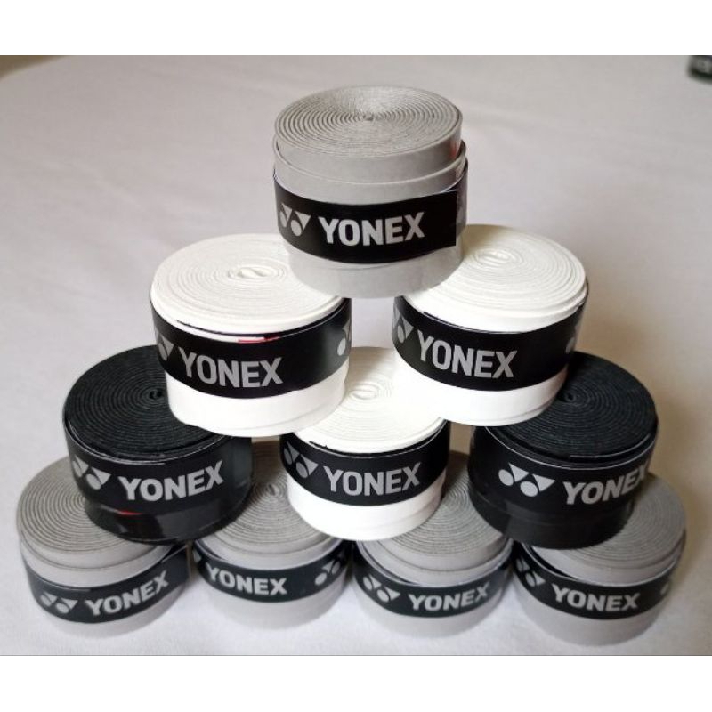 Kit de Overgrip 5 ou 10 unidades Yonex Liso Pegajoso Cores Variadas ou Cor Única/Beach Tennis, Tênis