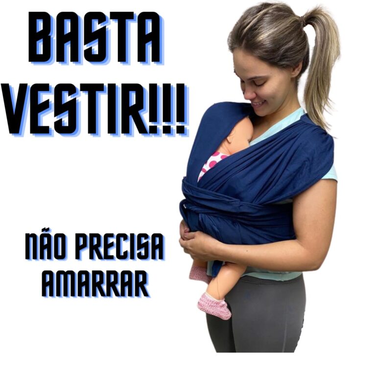Sling De Bebe Carregador Canguru De Vestir Cores P