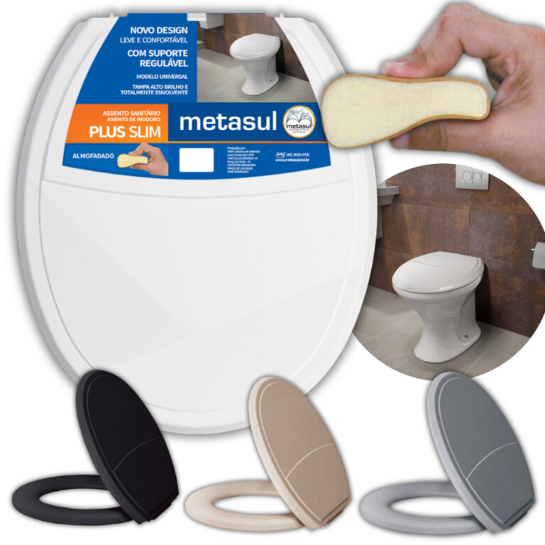 Tampa Assento Vaso Sanitário Almofadado Universal