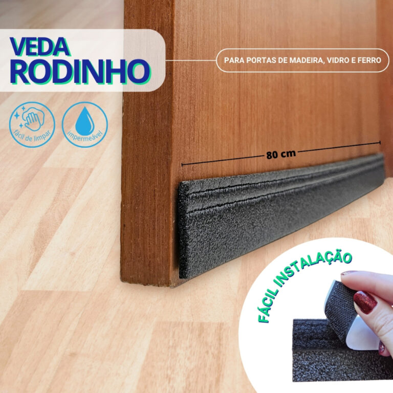 Protetor contra insetos veda porta rodinho adesivo