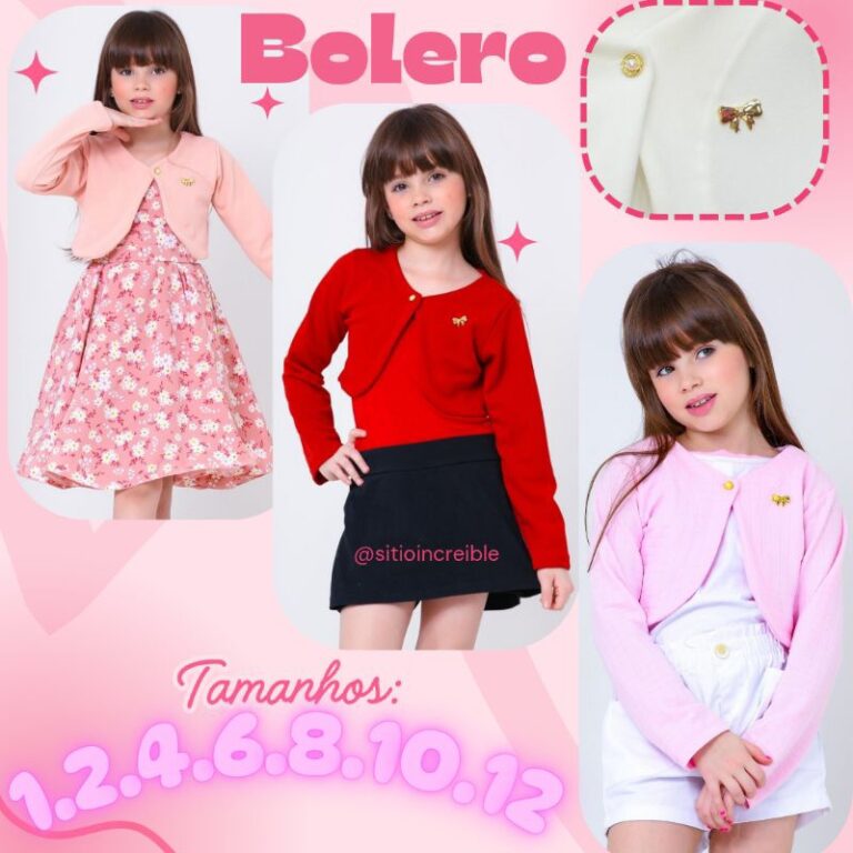 bolero infantil fofo para casamento formatura 1 ao
