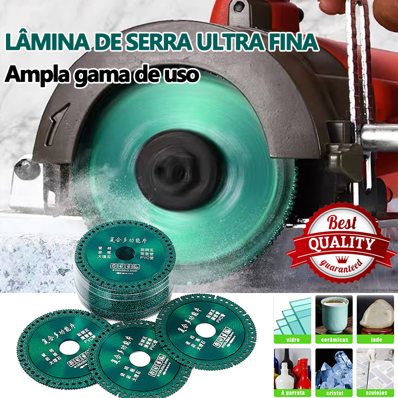6 Em 1 Disco De Corte Com Diamante Lâmina De Serra Multifuncional 100mm Ultra Fino Para Azulejo Cerâ