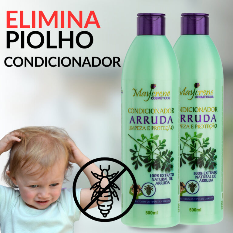 Kit 2 Condicionadores De Arruda Mata Piolho E Lên