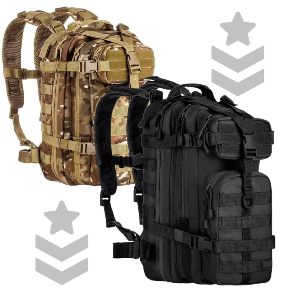 Mochila Assault Militar Camping Pubg Free Fire 30 Litros Motoqueiro Resistente – Cor Aleatória