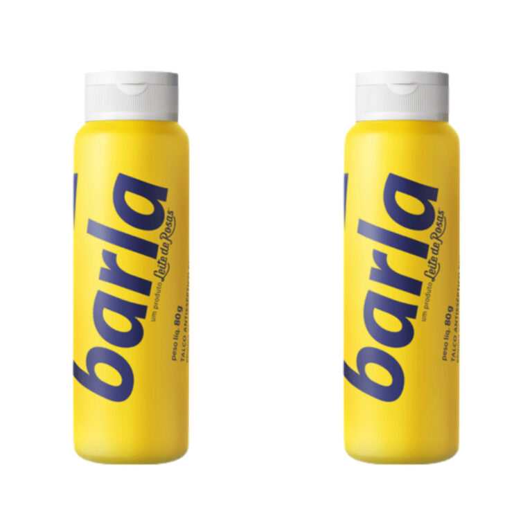 Kit com 2 Talcos Antisséptico Perfumado Barla 