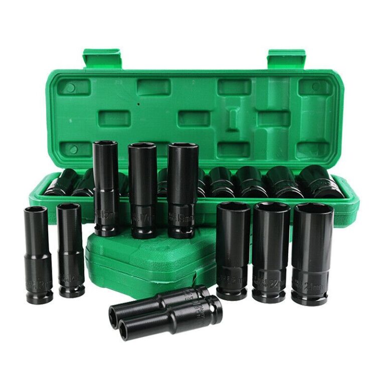 Kit Jogo de Soquetes de Impacto Longo 1/2 10 Peça