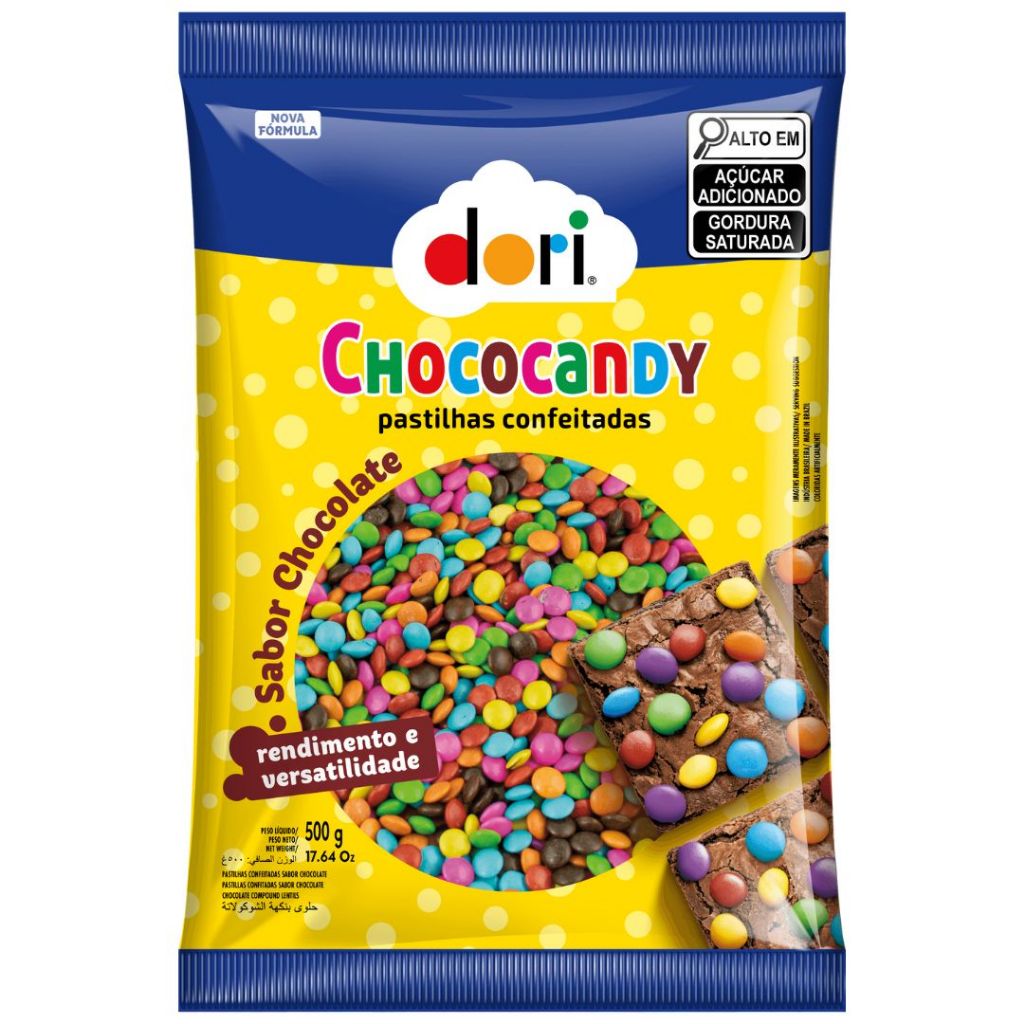 Chocolate Chococandy Pastilhas Confeitadas 500g Dori