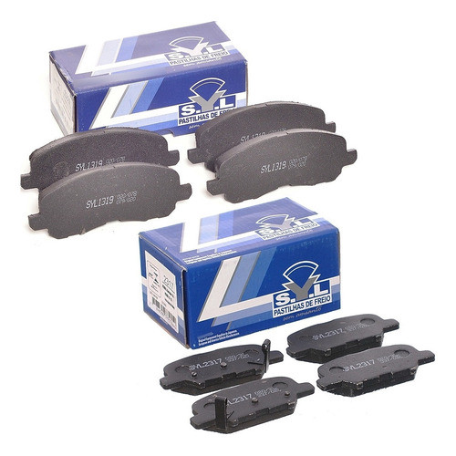 Pastilha Dianteira E Traseira Mitsubishi Asx 2013 