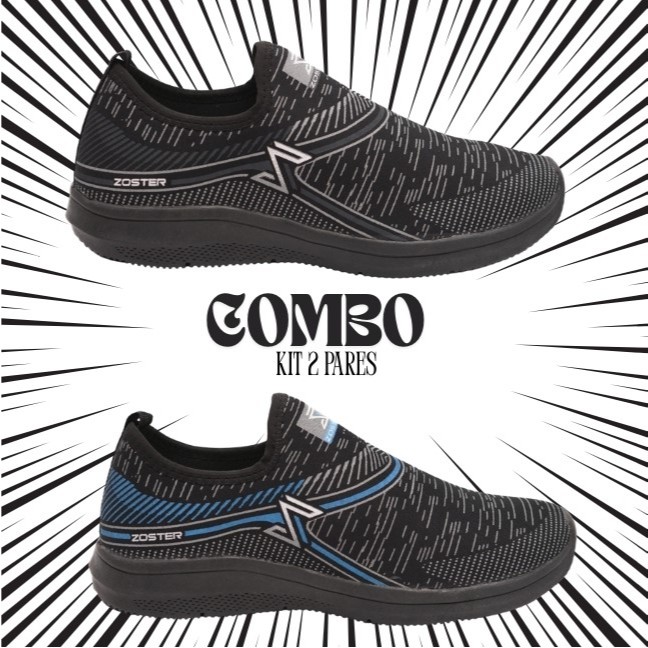 Combo – Kit 2 Pares Tênis Masculino | Nylon