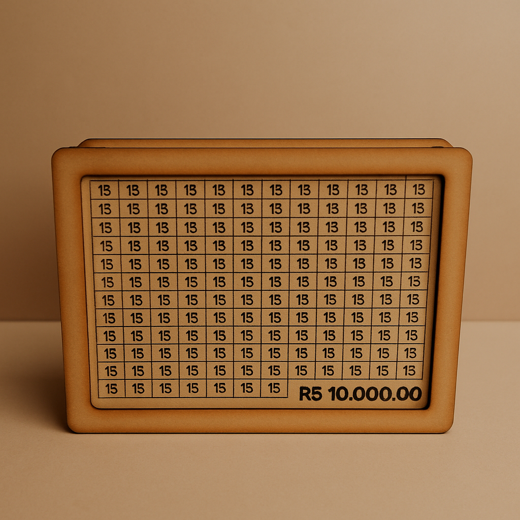 Cofrinho Caixa de MDF Personalizado Desafio Japonês 10000 para Guarda Dinheiro