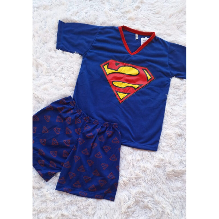Pijama Infantil Menino Manga curta e short Super H