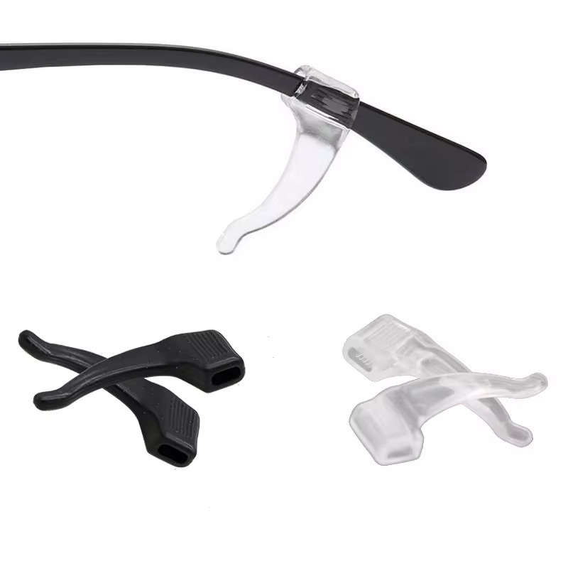 Kit 6 Gancho De Orelha Para Haste De Óculos Anti Deslizante Flexível Silicone