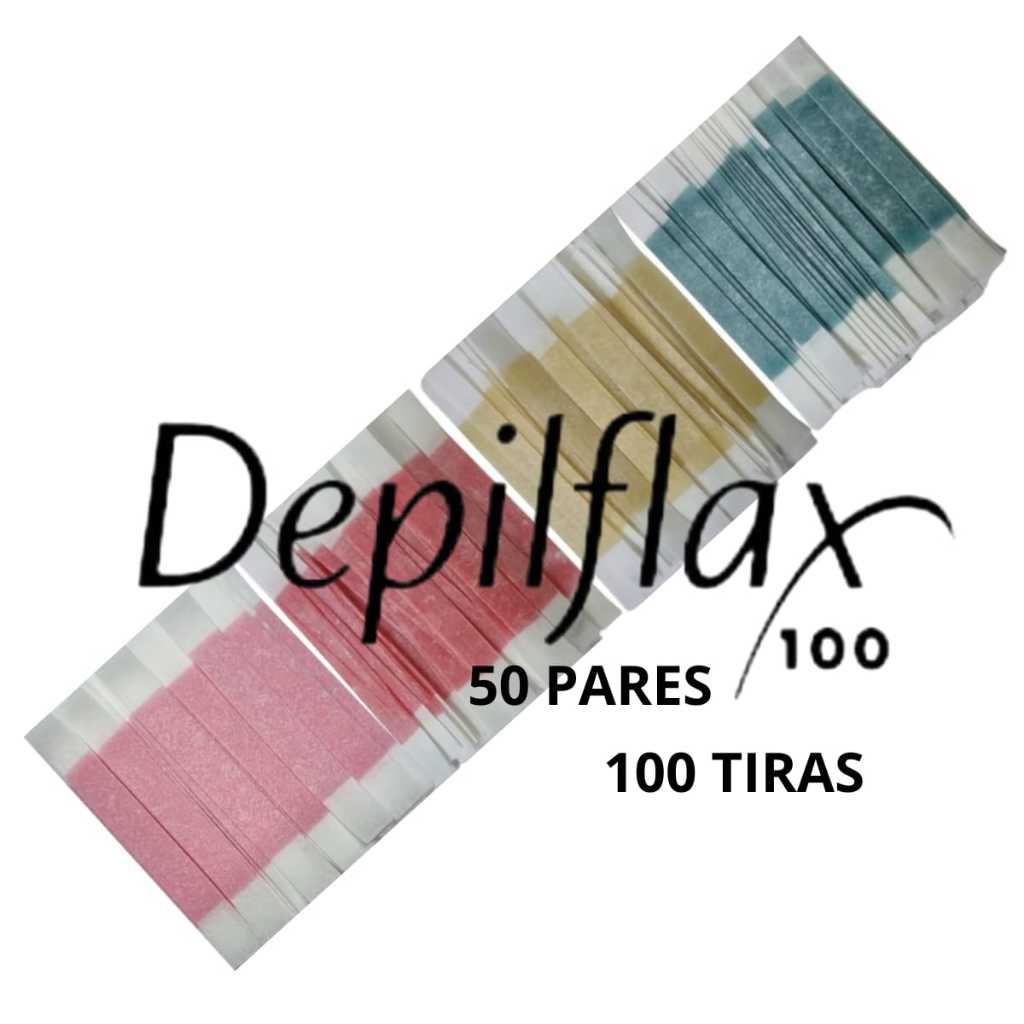 50 PARES de Tiras Depilflax p/Depilação de Sobrancelhas – Escolha o Fragância