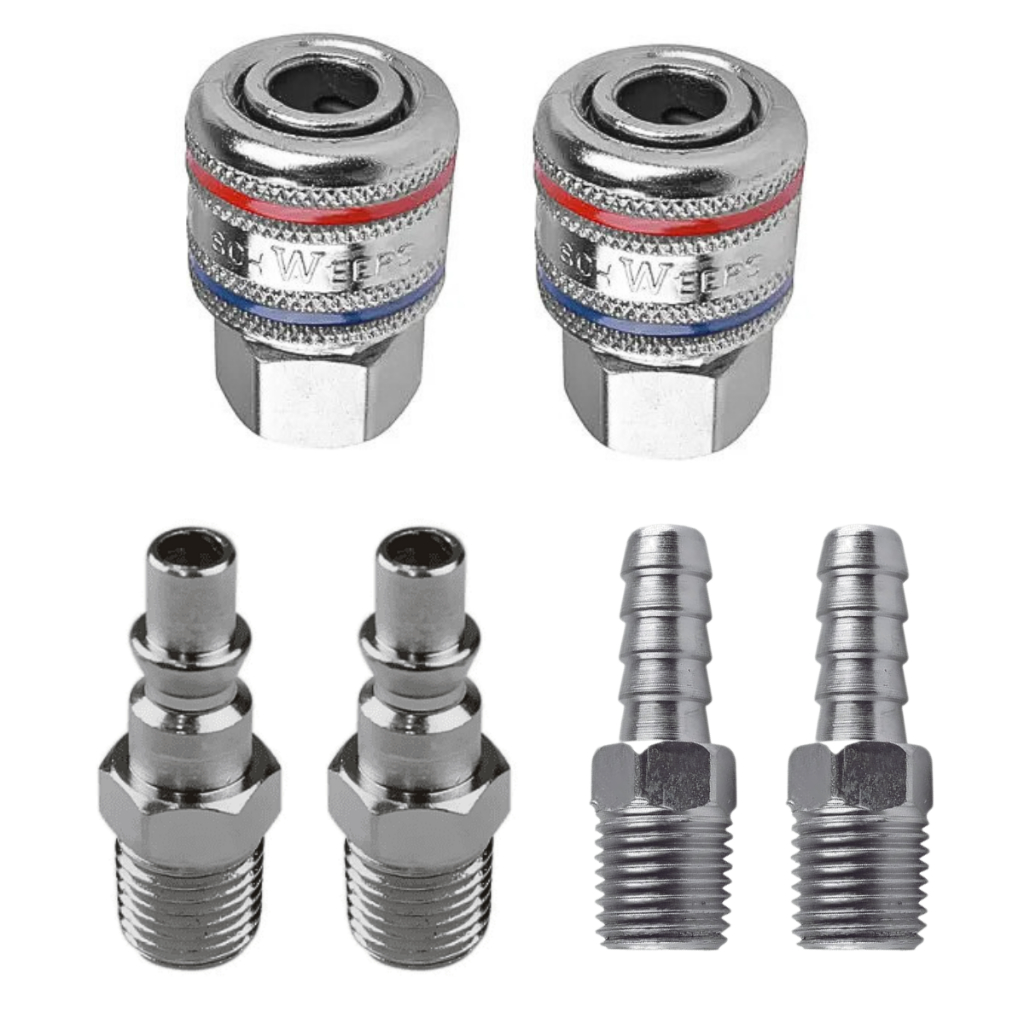 Kit Engate Rapido Ar Comprimido 1/4 Pneumatico Compressor