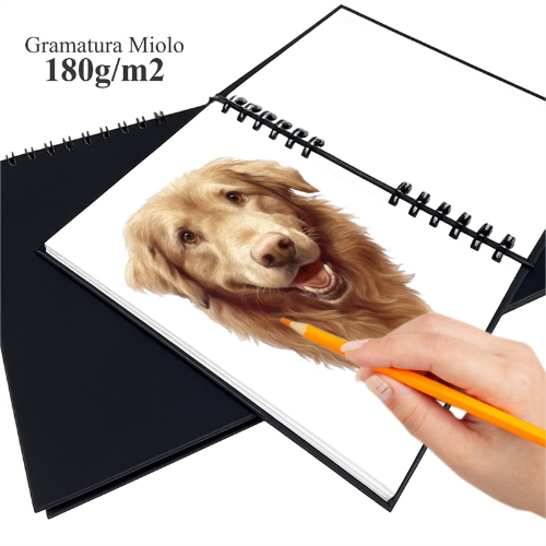 Caderno de Esboços Profissional Espiralado Papel 