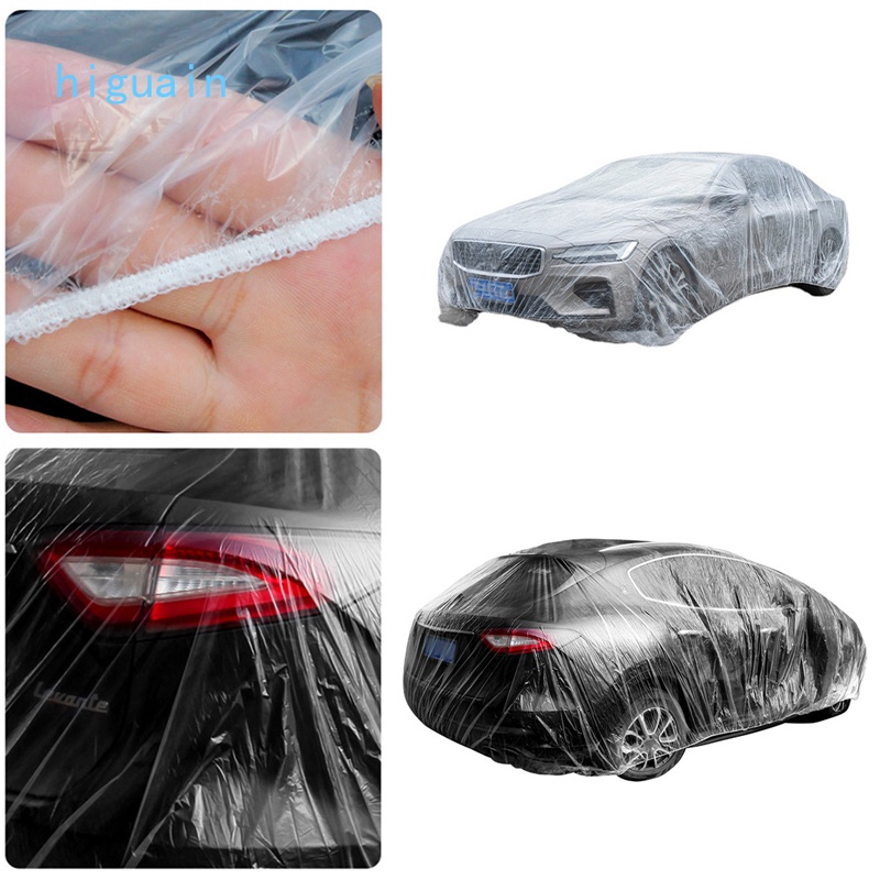 Capa Transparente Descartável De Plástico À Prova Dágua Para Casa/Carro 100 %