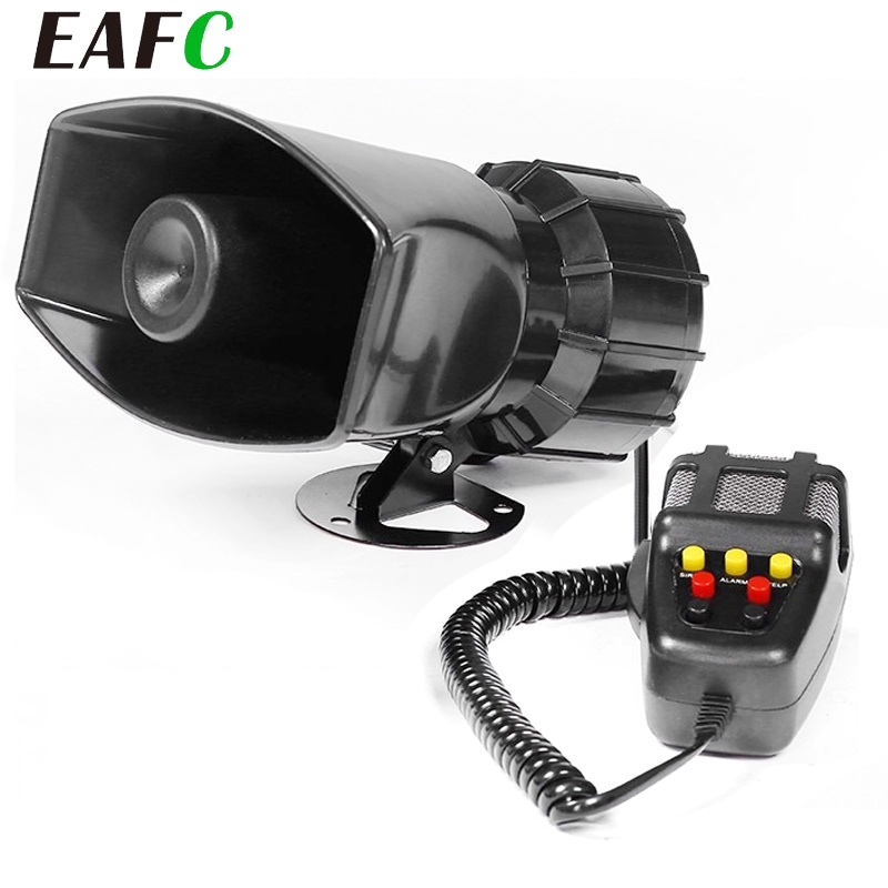 110DB Buzina De Carro Sirene Da Polícia Ar Alarme De Motocicleta De Emergência 12V 60W Chifres Multi