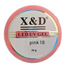 Gel XED 56g Ligth Pink 18 Alongamento Unhas De Gel
