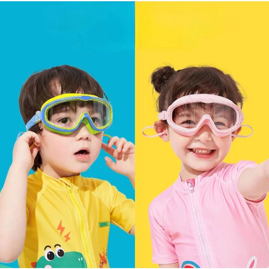 Óculos Natação Infantil Com Protetor Auricular Protetor De Ouvido Anti – Nevoeiro