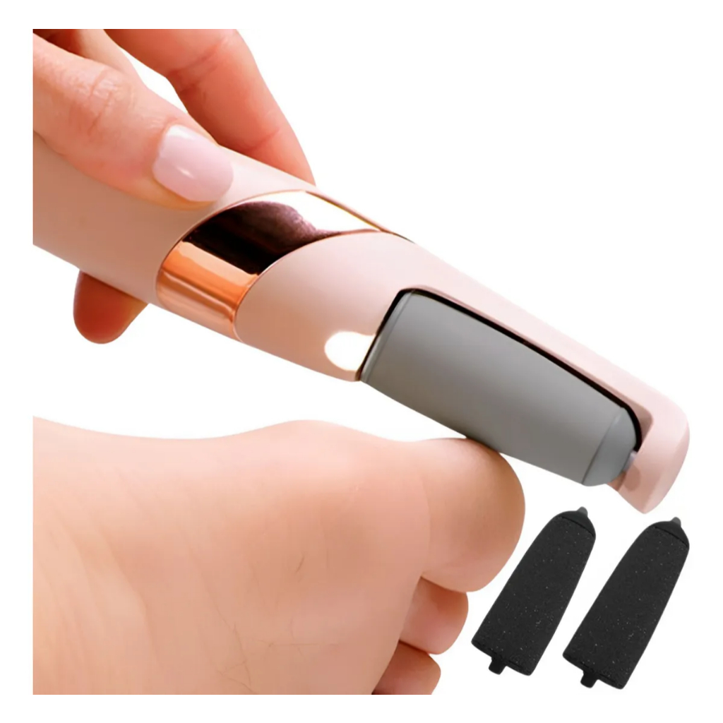 Lixador De Pé Elétrico – Spa Esfoliador Lixa Tira Calos Pedicure Portátil Sem Fio