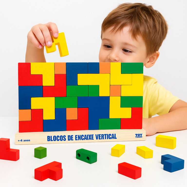 Brinquedo Educativo Blocos de Encaixe Vertical Tet