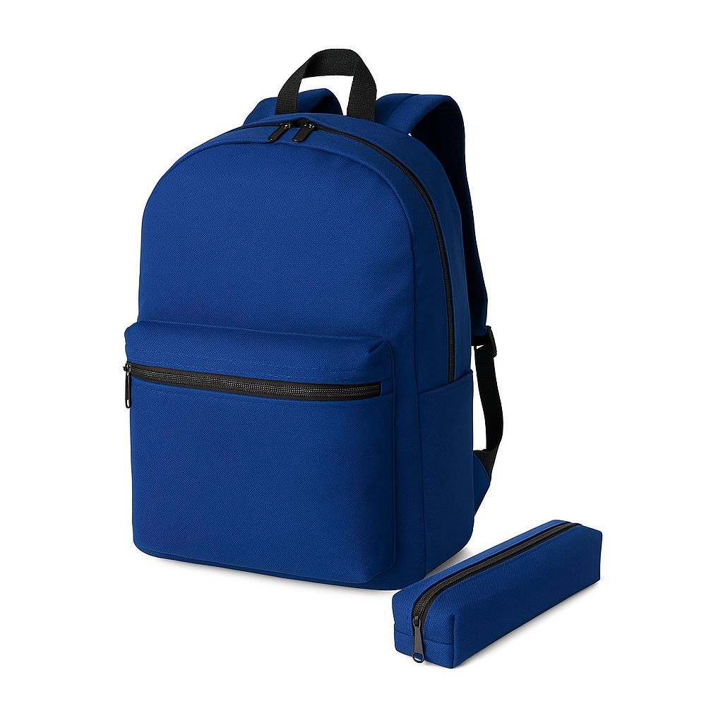 Mochila Masculina Feminina Reforçada Trabalho Viagem Escolar Cor azul