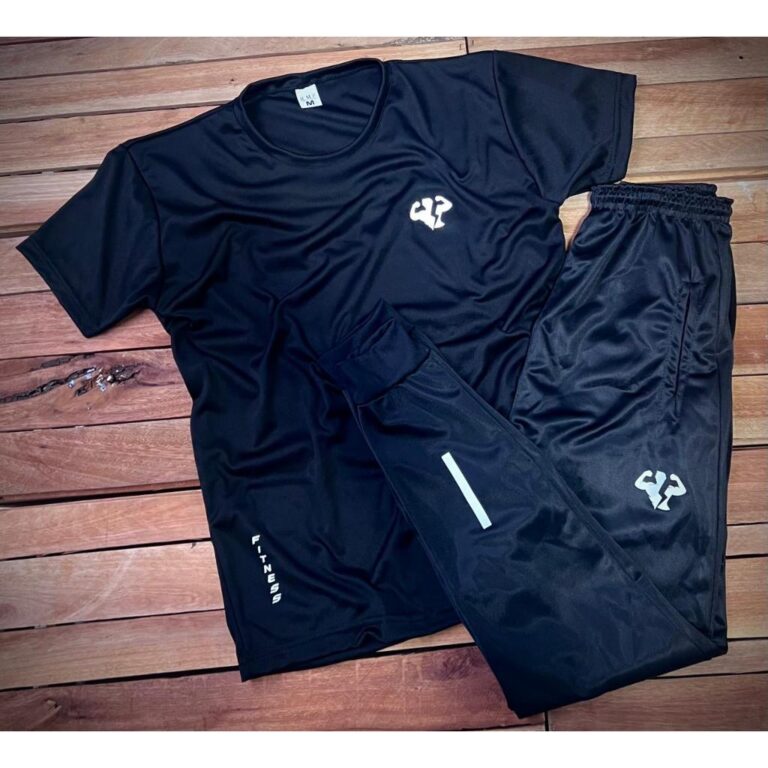 Kit Masculino Preto Para Academia – Camiseta