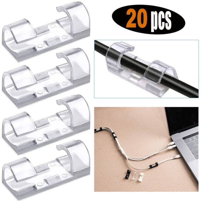Kit20,40,60 Clips Organizador De Cabo Fios Parede