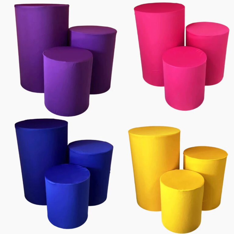 Kit Capa Mesas de Cilindro Decoração de Festas D