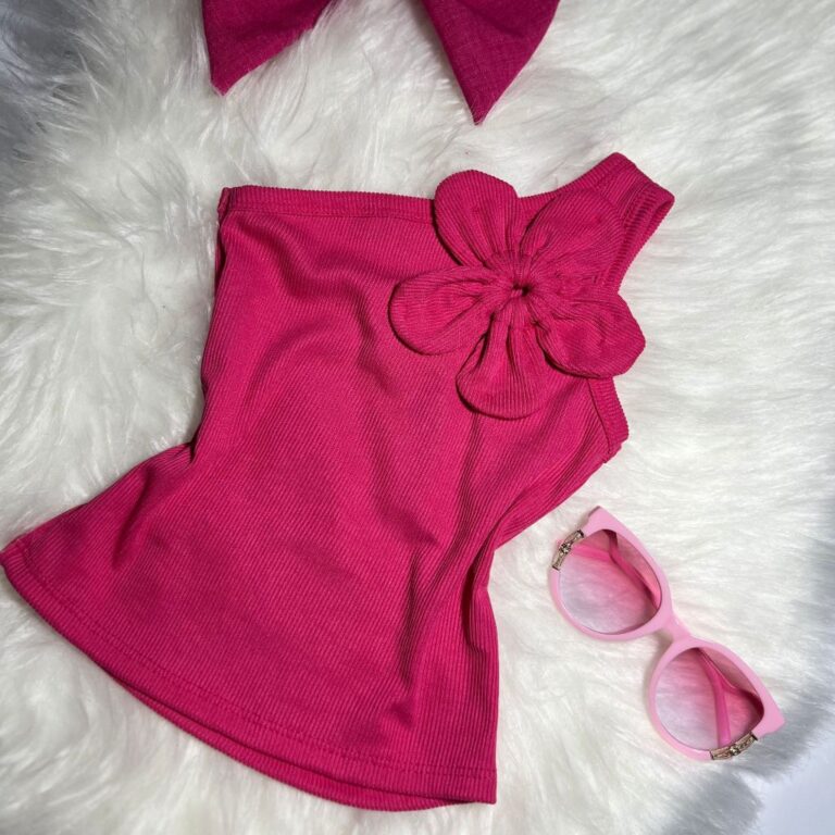 Blusinha Flor Infantil Menina Blogueirinha Mini Di