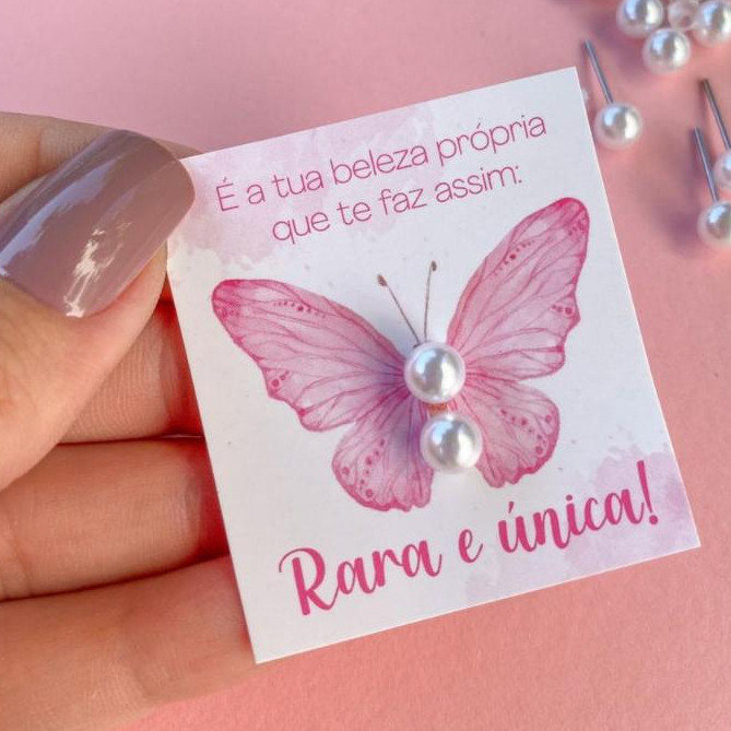 Kit Tag Mini Cartão ja Furadas + Brincos de Perol