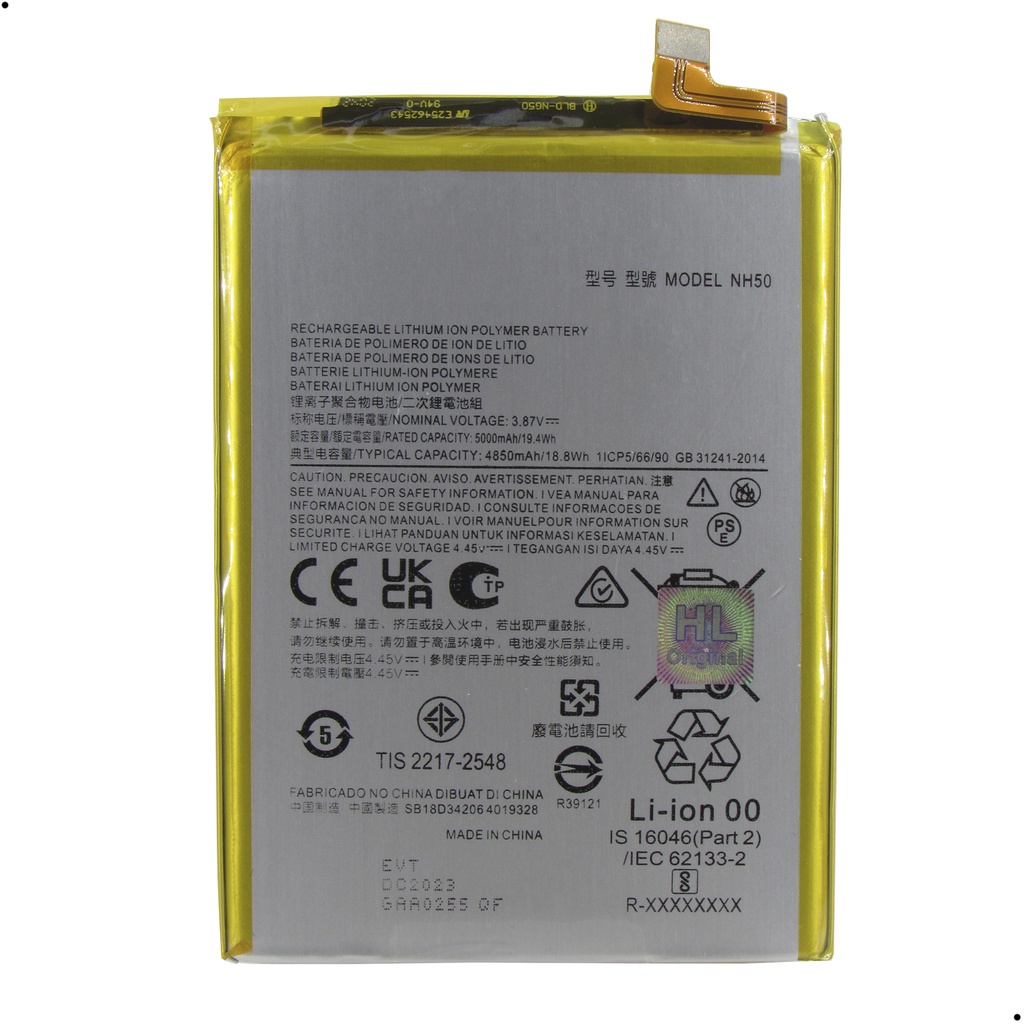 capa Bateria NH50 Compatível com Moto G22 G53 E13 E32 G13 E32S