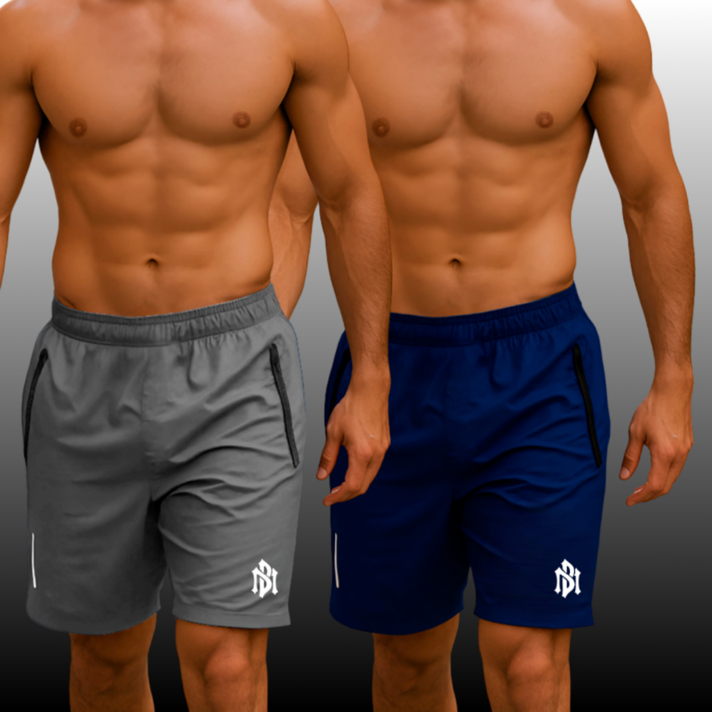KIT 3 Shorts Shimpas Masculino Bermuda Esportiva Com Bolsos C/Zíper Para Academia Casual Elegante Of