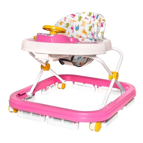 Andador Infantil Para Bebê e criança Sonoro Rosa
