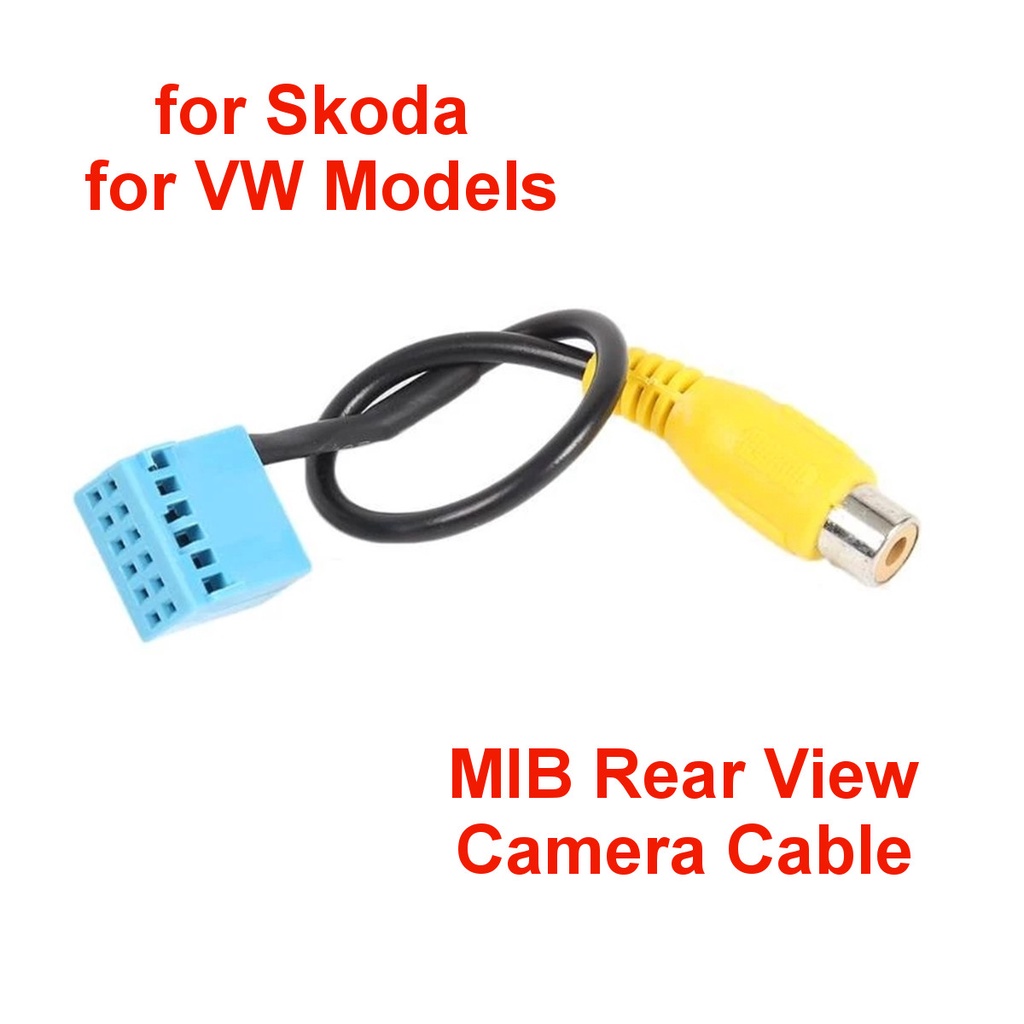 Adaptador De Cabo De Câmera MIB RVC Para VW Golf VI Jetta 5 6 MK5 MK6 Touran Tiguan Com RCD330 Rcd30