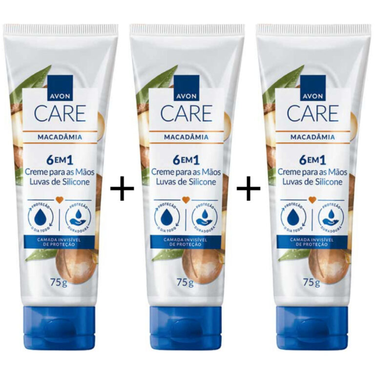 Kit 3 Luvas de Silicone Creme Protetor para as Mã