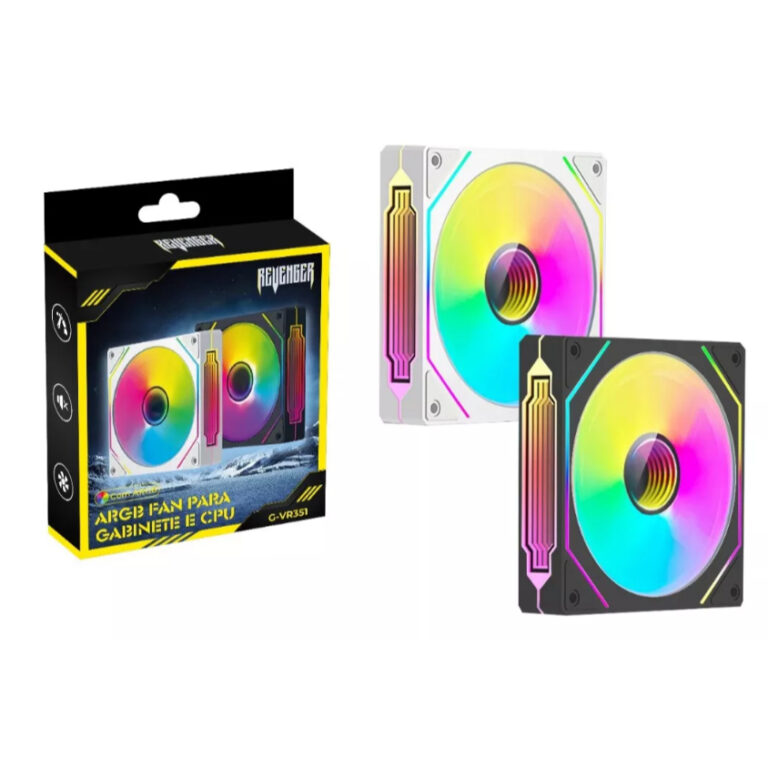 Cooler Fan Aitek RGB + Pwm 6 Pinos 1300rpm