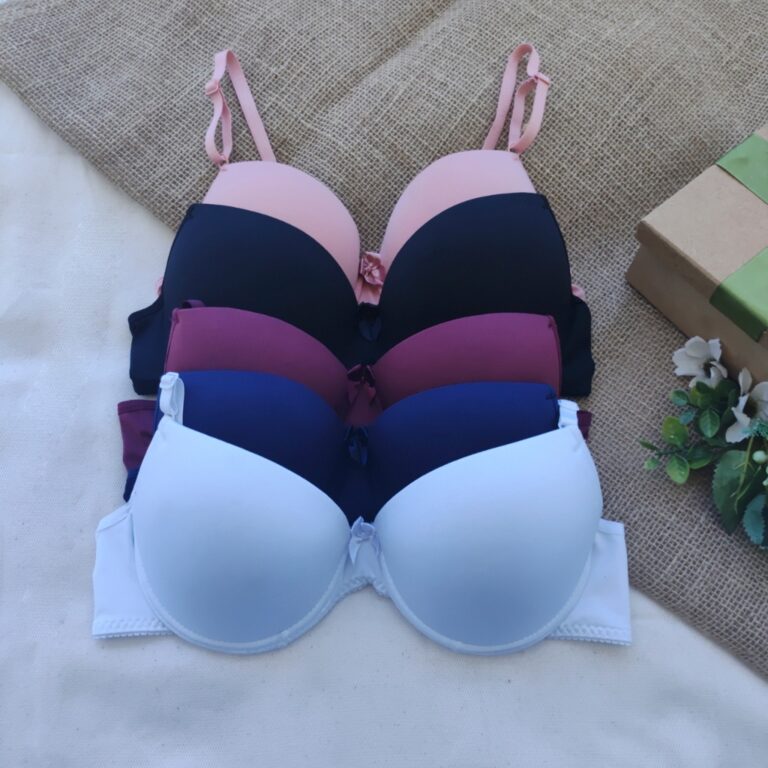 Kit 3 Sutiã Básico Com Bojo Escolha Cor Do P Ao 