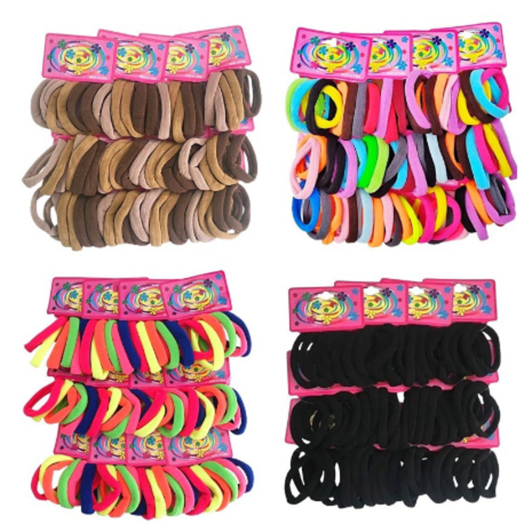 Kit de 72 unidades de Xuxinha de cabelo elastico de para cabelo feminino rabicó