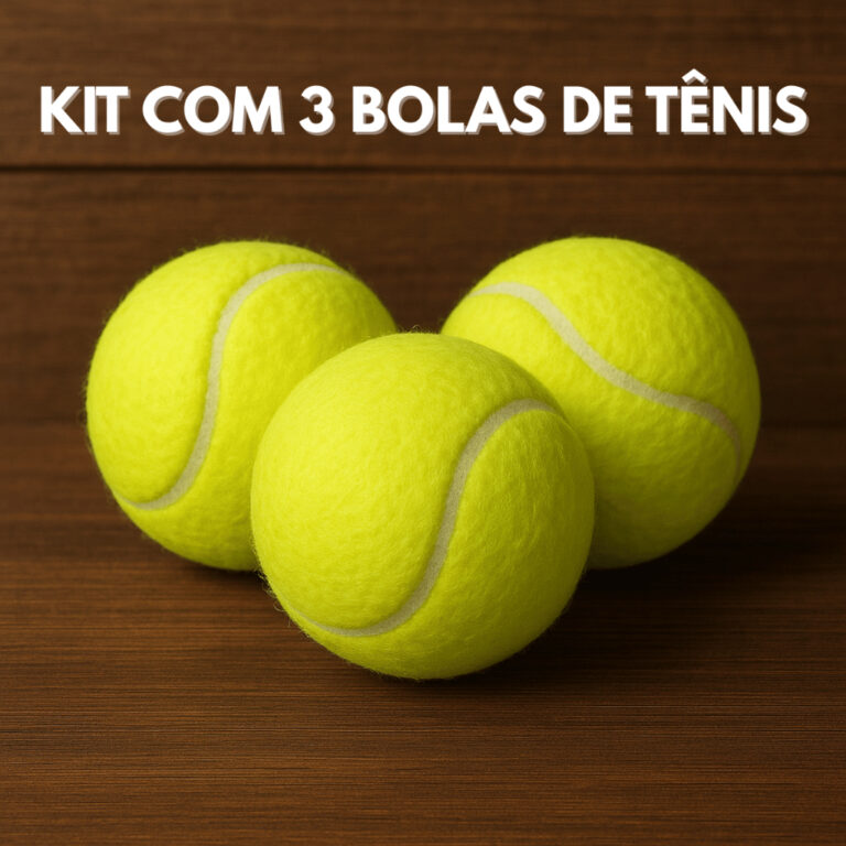 Kit 3 Bolinhas de Tênis Bola Para Treino Lazer Be