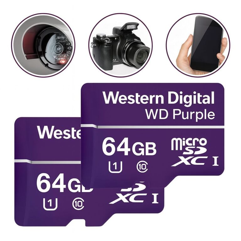 Cartão de Memória MicroSD 64GB Western WD Purple