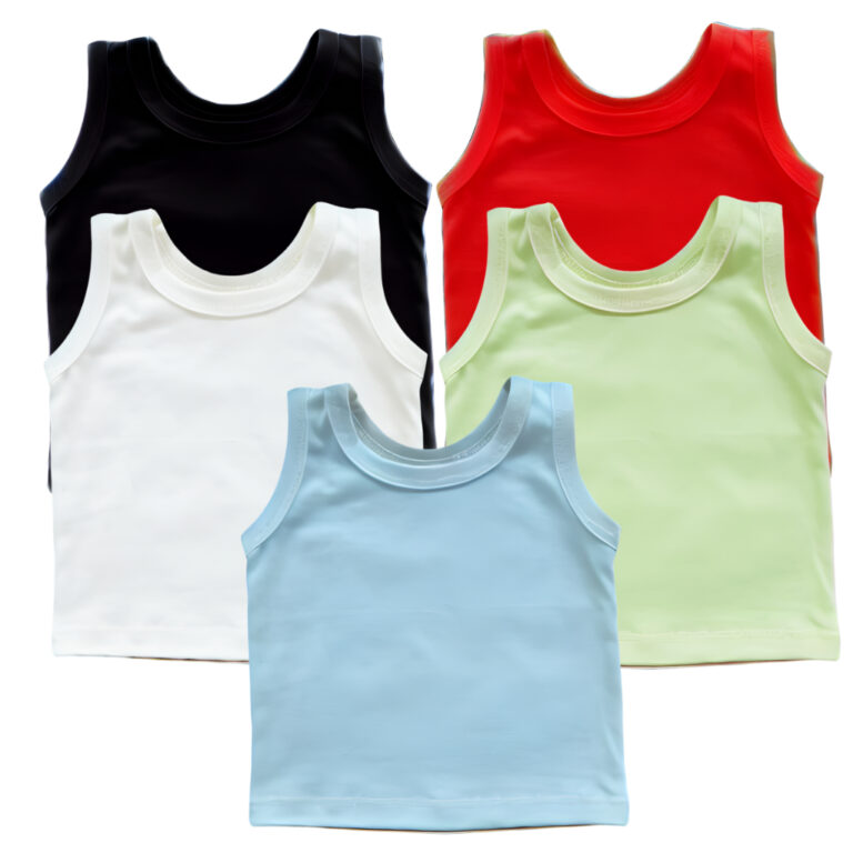 Kit 5 Camiseta Regata Infantil Blusa Bebê Menino 