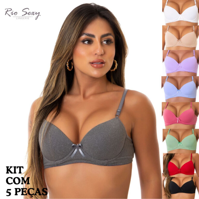 kit com 5 Sutiã de bojo para uso ou  revenda. Sou