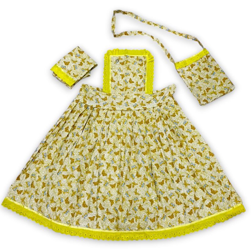 Roupa de ereia/ibeji. jardineira, calça e bolsa