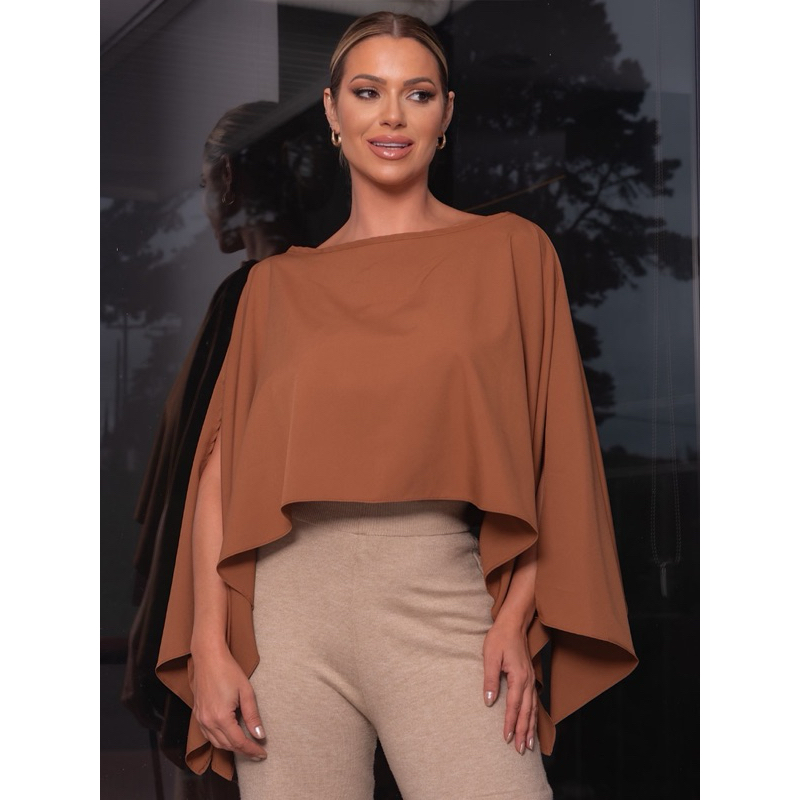 BLUSA CAPA ELEGANTE VARIAS FORMAS DE VESTIR