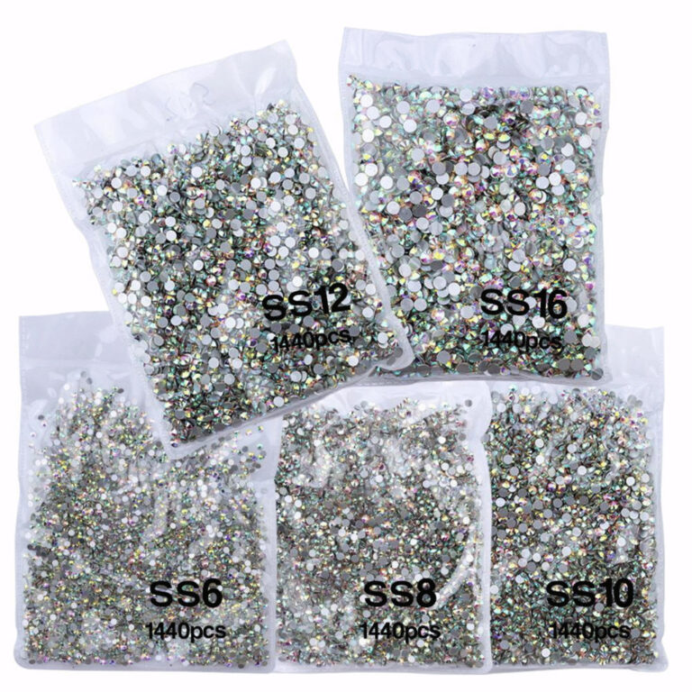 Strass Cristal Furta Cor Prata Branco Transparente