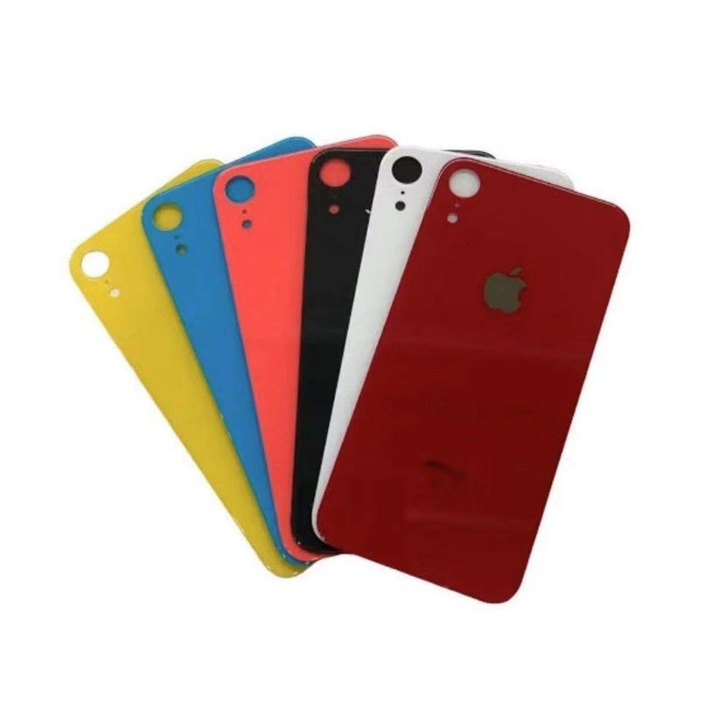 Tampa Traseira De Vidro Para Iphone XR Furo Da Câmara Maior