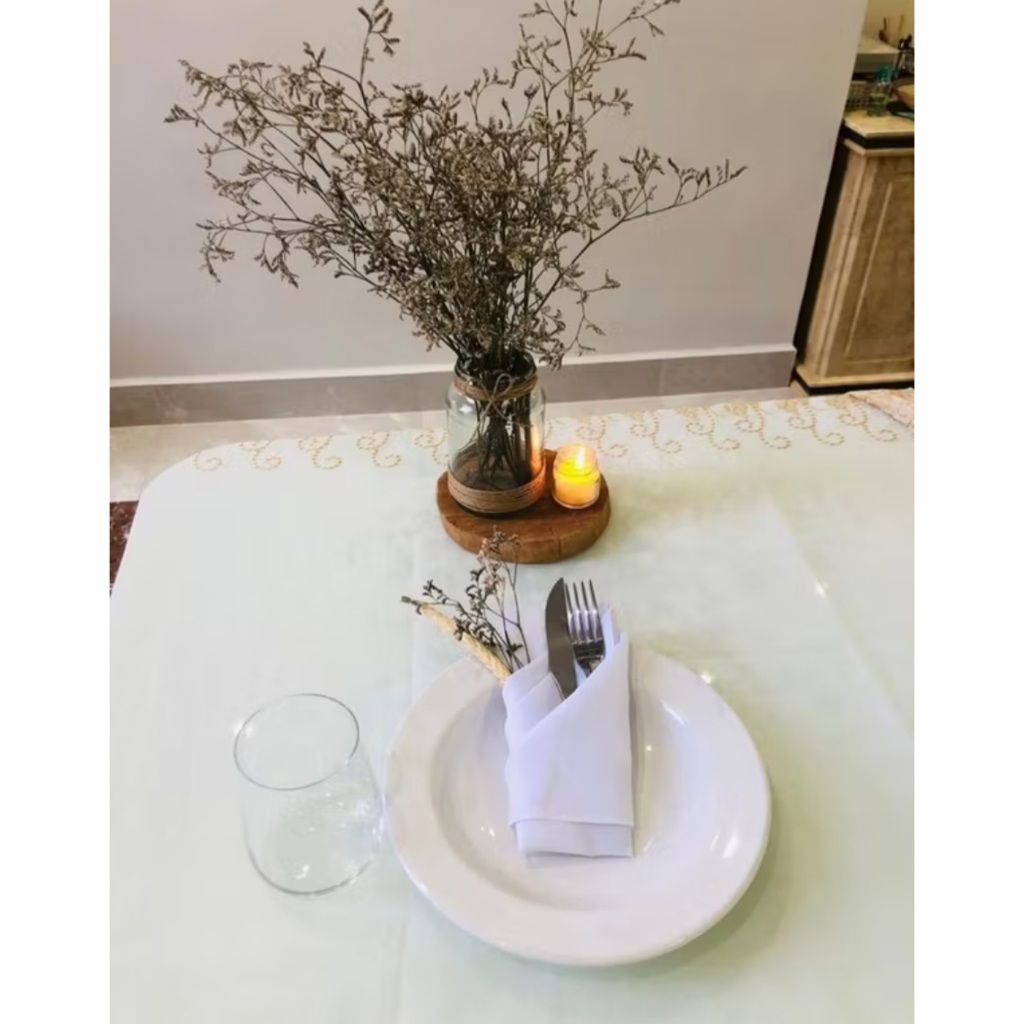 kit com 10 Guardanapos De Pano/Boca Oxford 35cm x 35 cm Para Festa/Restaurante